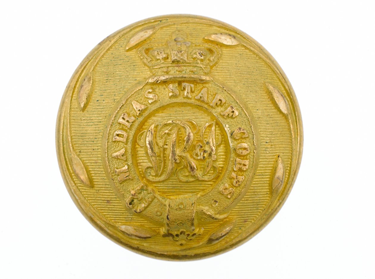 Button, Madras Staff Corps, 1861-1876 od English School