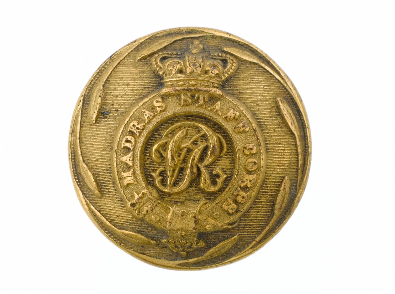 Button, Madras Staff Corps, 1861-1876 od English School