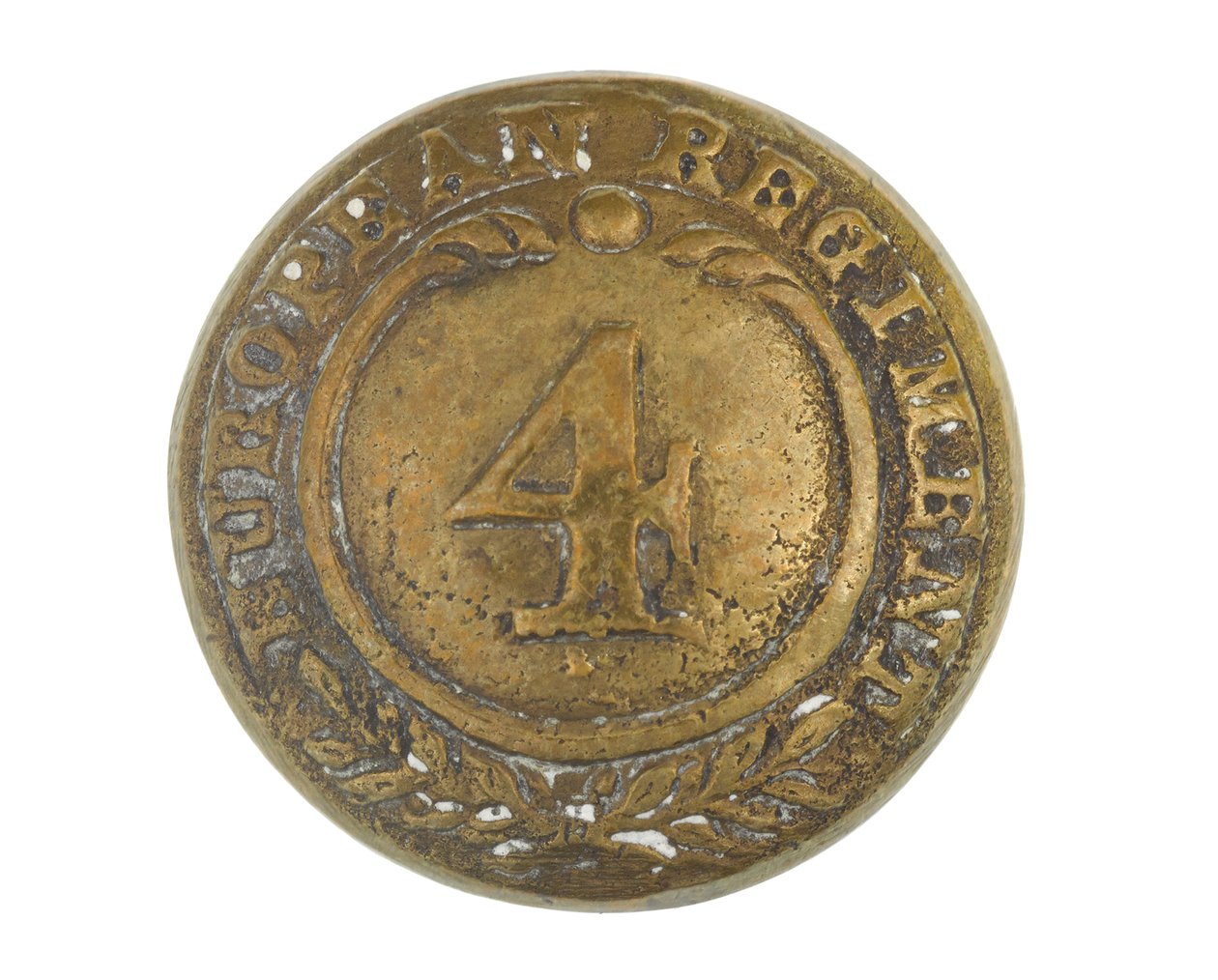 Button, jiné hodnosti, 4. bengálský evropský pluk, 1855-1861 od English School