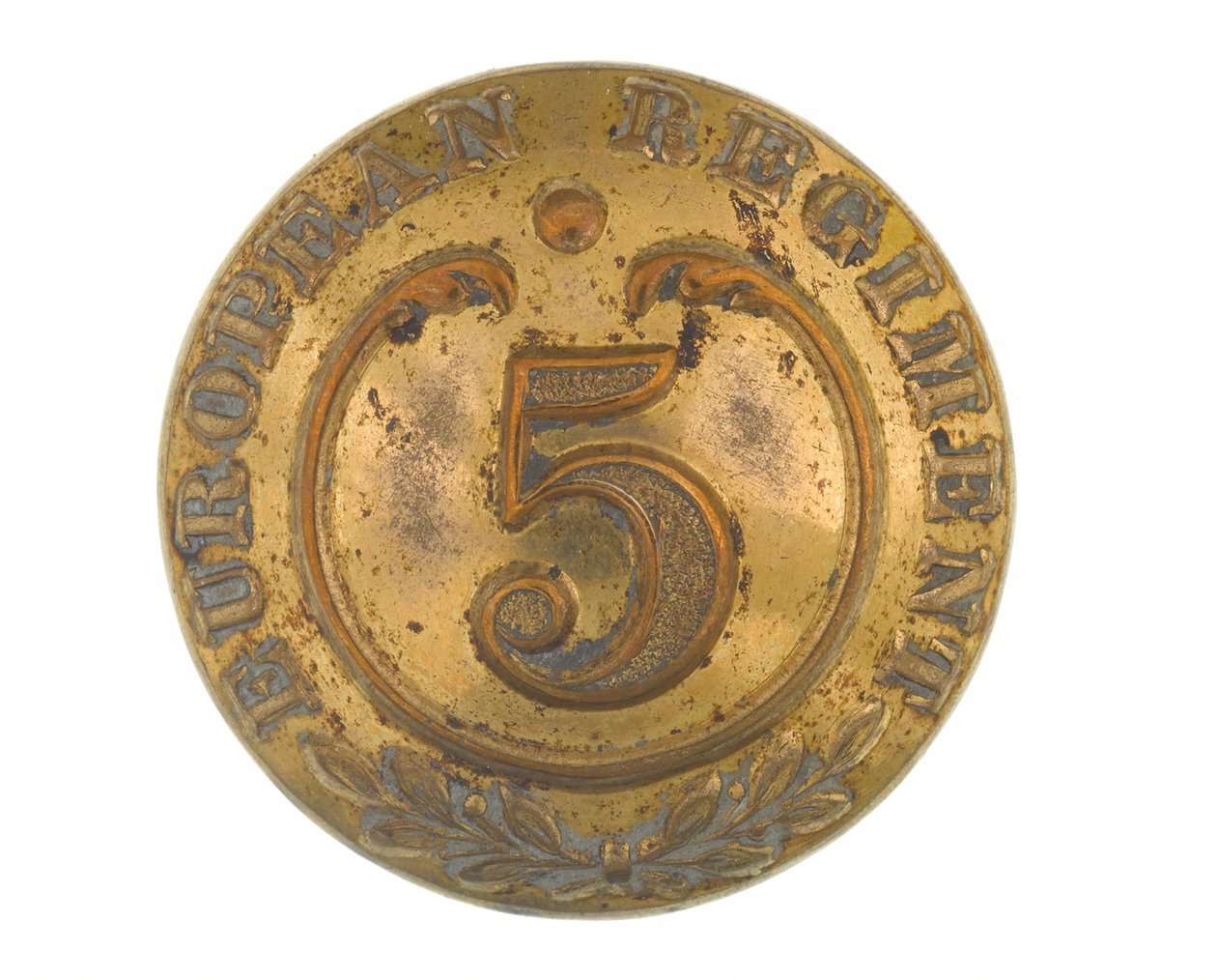 Button, jiné hodnosti, 5. bengálský evropský pluk, 1858-1860 od English School