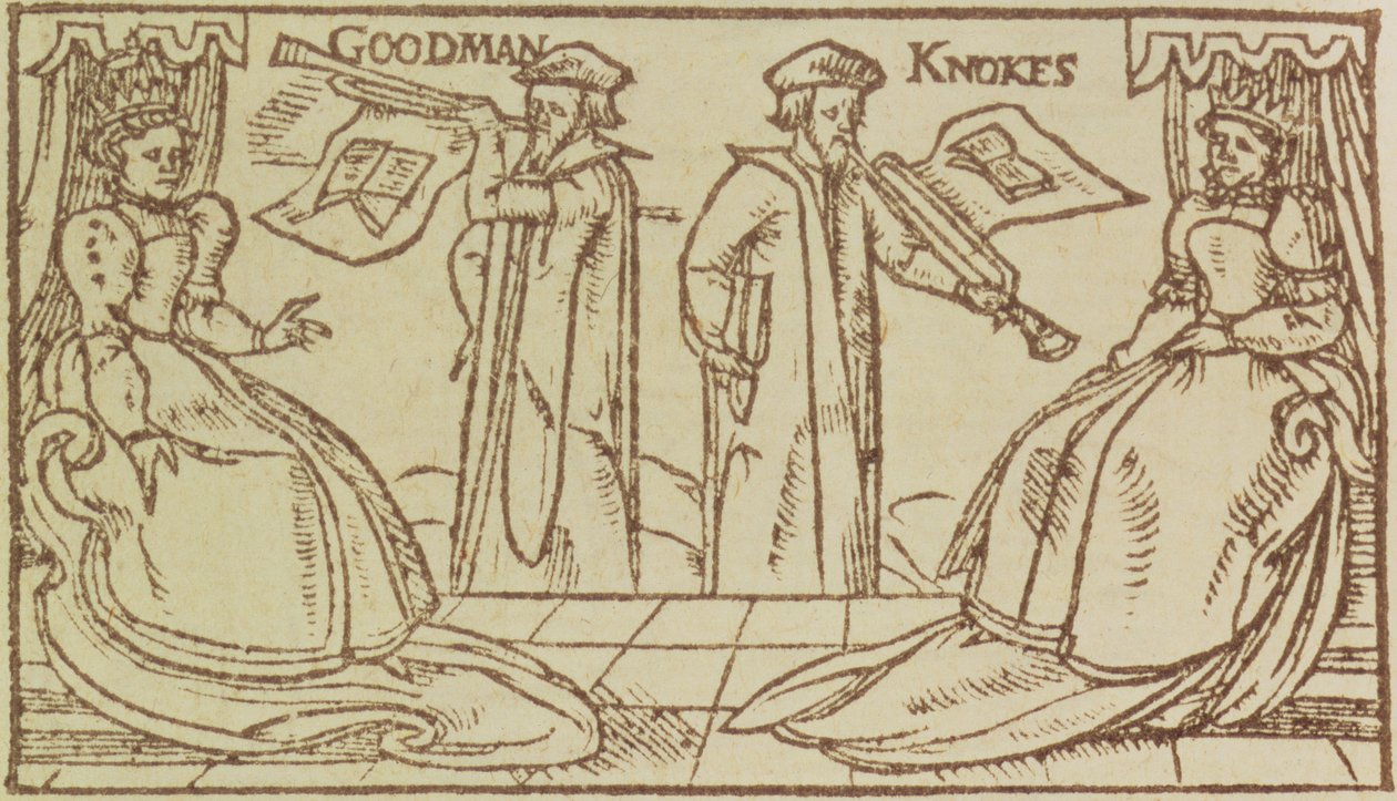 C37 d.47 bi.fii John Knox a Christopher Goodman si domlouvají Mark Queen of Scots od English School
