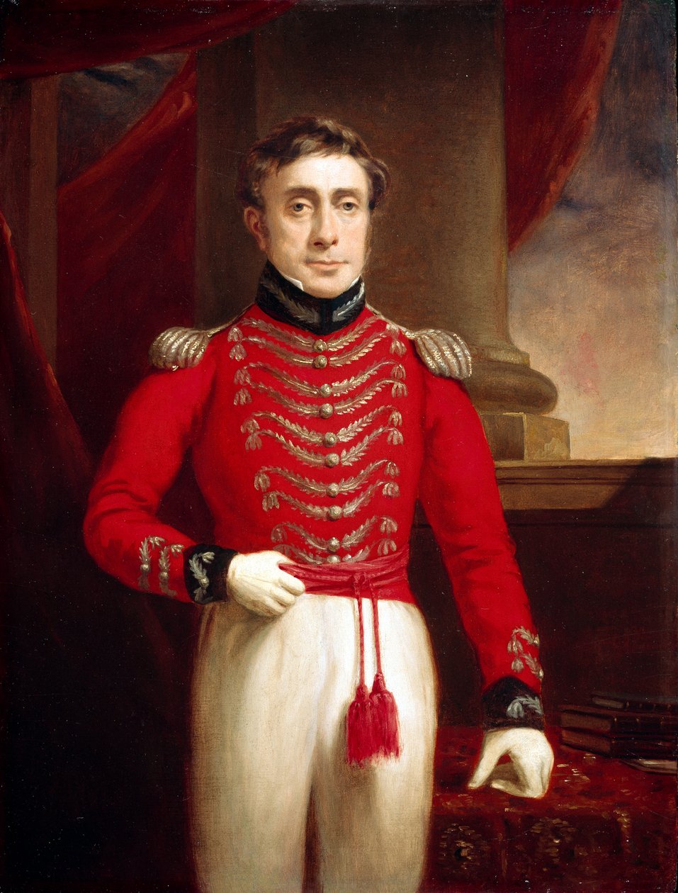Kapitán David Leighton (1774-1860), 4. pluk domorodé pěchoty, cca 1804 od English School