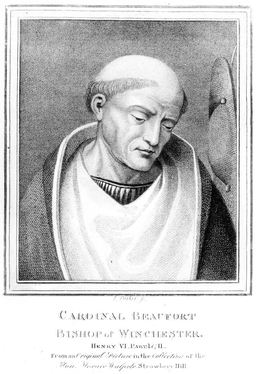 Kardinál Henry Beaufort, biskup z Winchesteru, ryl J. Parker, 1791 od English School