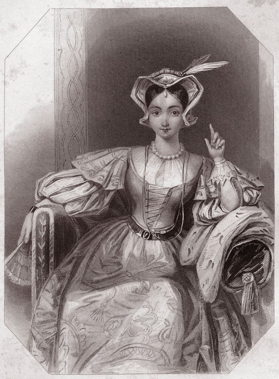 Kateřina Francouzská (Catherine, dcera Karla VI. a Isabeau) (Henri V) (Kronika Historie Jindřicha Pátého) v - „“ Galerie des femmes de Shakespeare, sbírka čtyřiceti pěti vážných portrétů raných londýnských umělců, obohacená s kritikem od English School