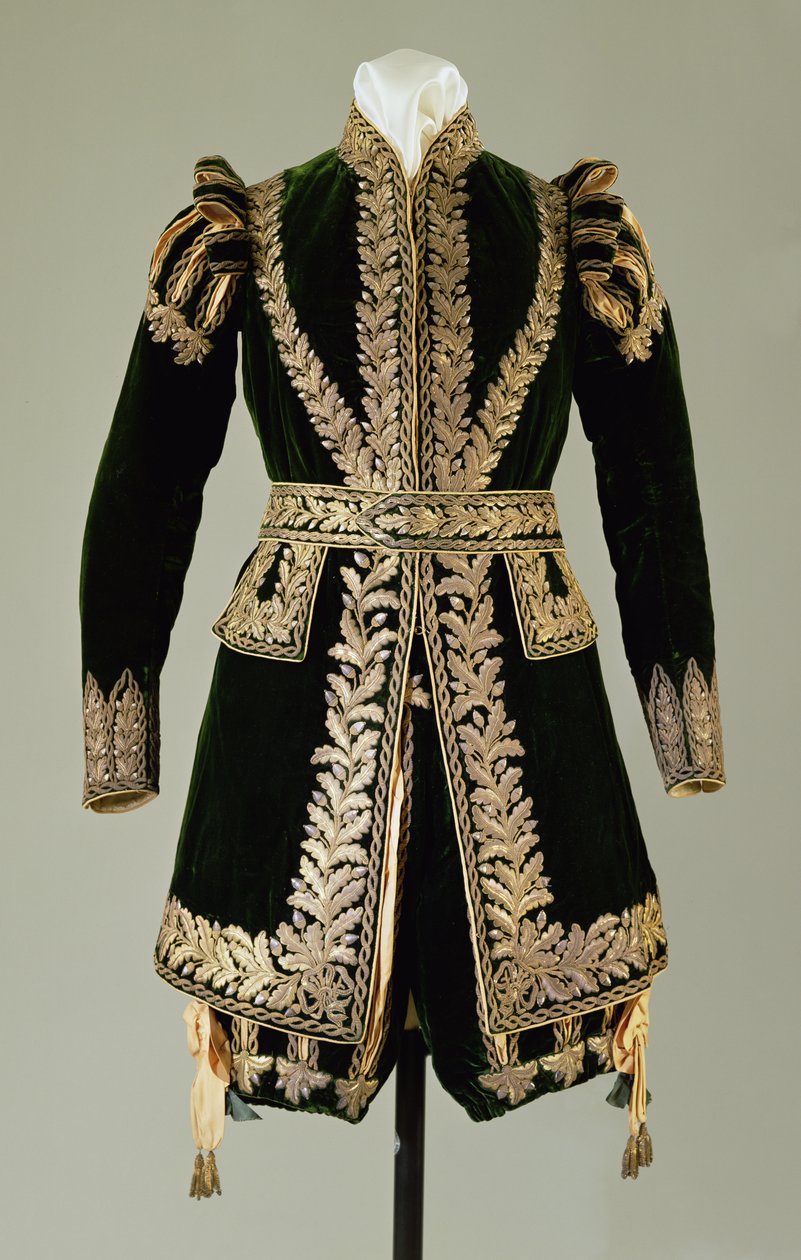 Slavnostní kostým, 1821 (textil) od English School