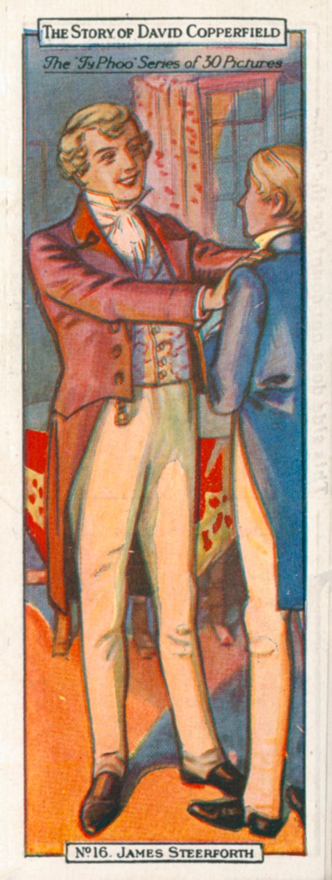 Postavy z Davida Copperfielda: James Steerforth (barevná litografie) od English School