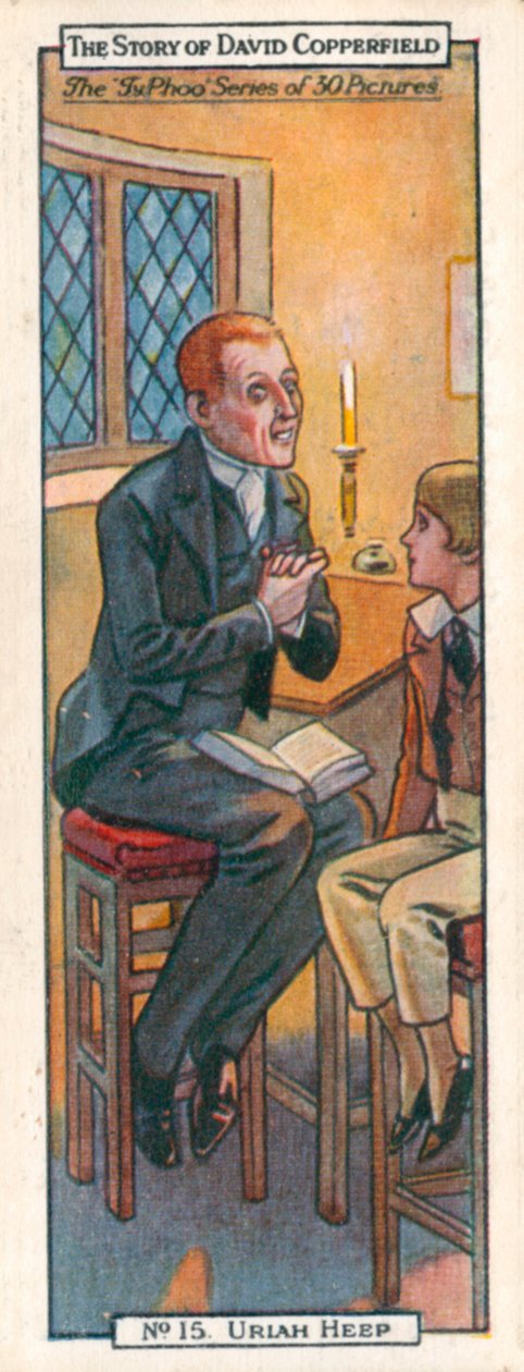 Postavy z Davida Copperfielda: (barevná litografie) od English School