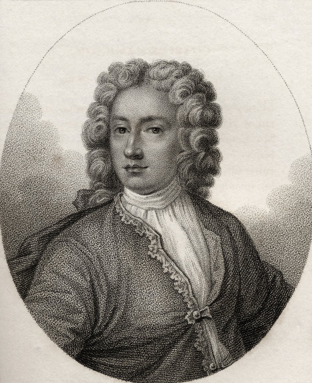 Charles Hamilton, vyryl Geremia, ilustrace z „Katalogu královských a vznešených autorů, svazek V“, vydaného v roce 1806 od English School