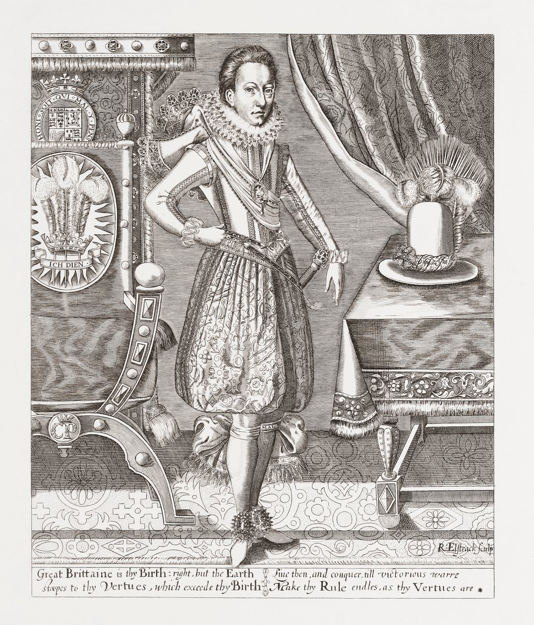 Charles I, King of England, Scotland, Ireland, from Woodburn
