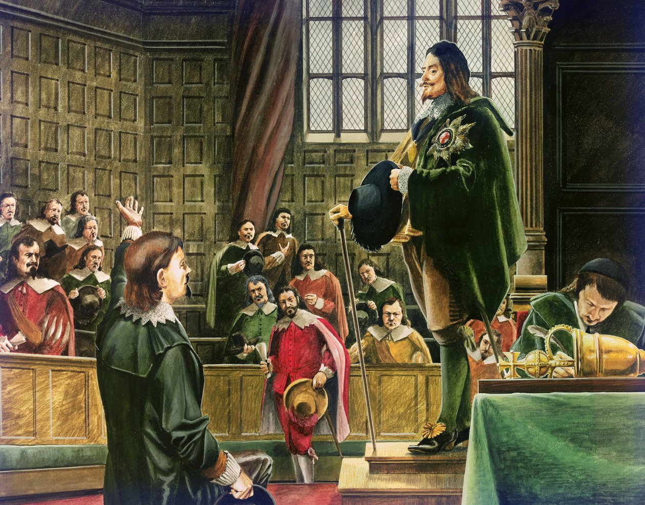 Karel I. v Dolní sněmovně od English School
