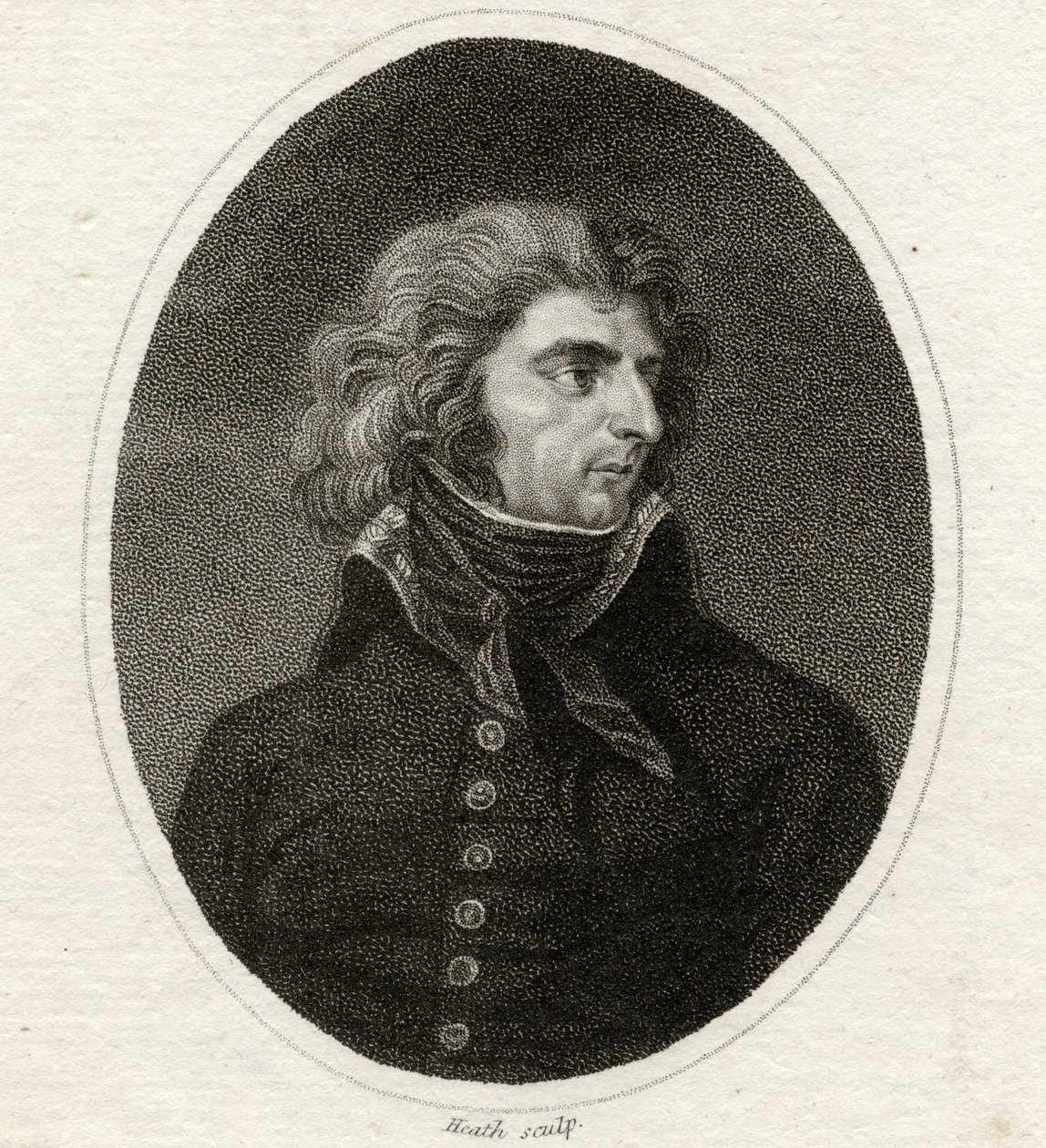 Karel XIV (1783-1844) král Švédska a Norska (1818-44) vyrytý Heathem, z „Galerie portrétů“, vydané 1833 od English School