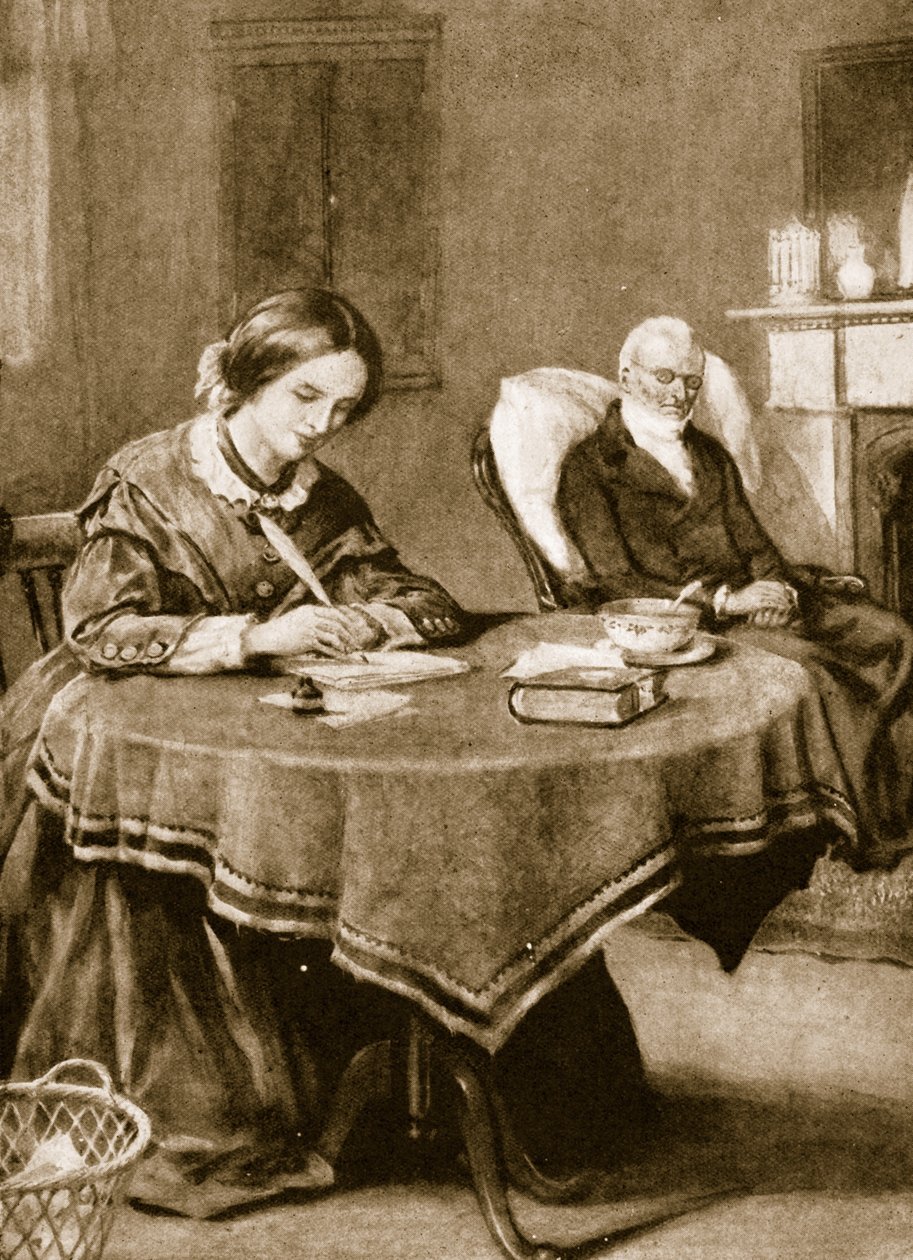 Charlotte Bronteová pracuje na Jane Eyrové od English School