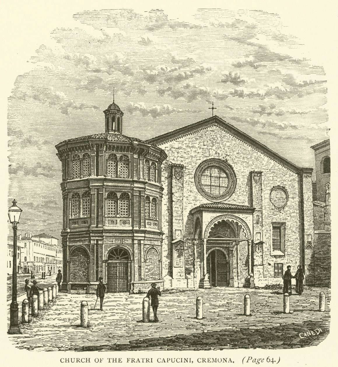 Kostel Fratri Capucini, Cremona (rytina) od English School