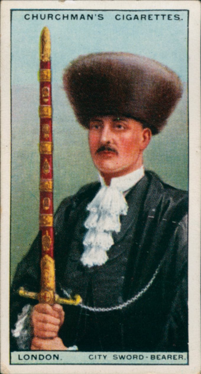 Město Londýn, Městský nosič meče (barevná litografie) od English School