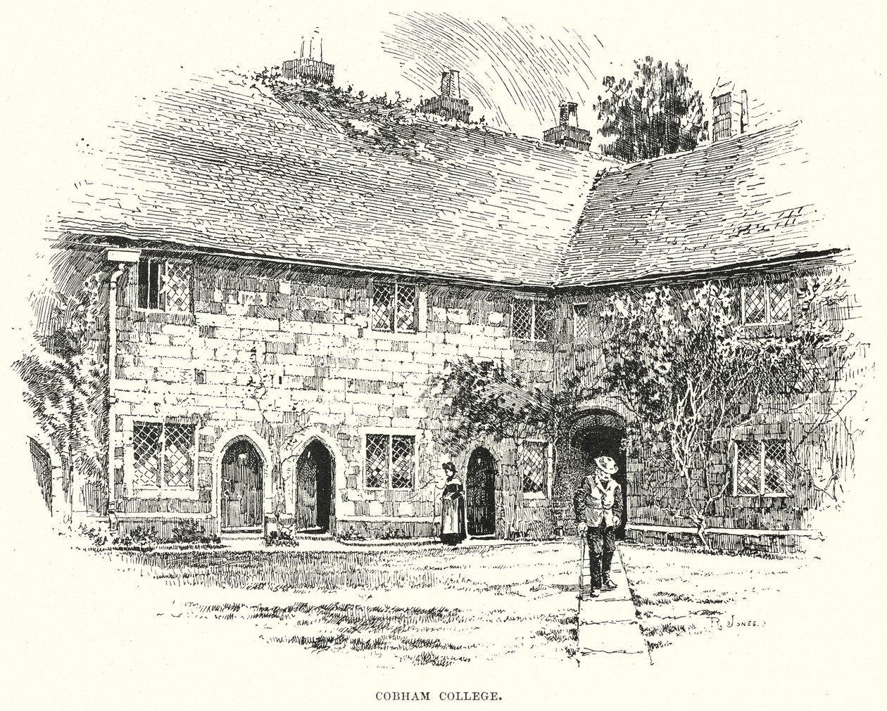 Cobham College (rytina) od English School