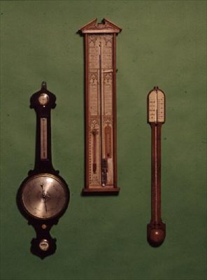 Sbírka viktoriánských barometrů, c.1880 od English School