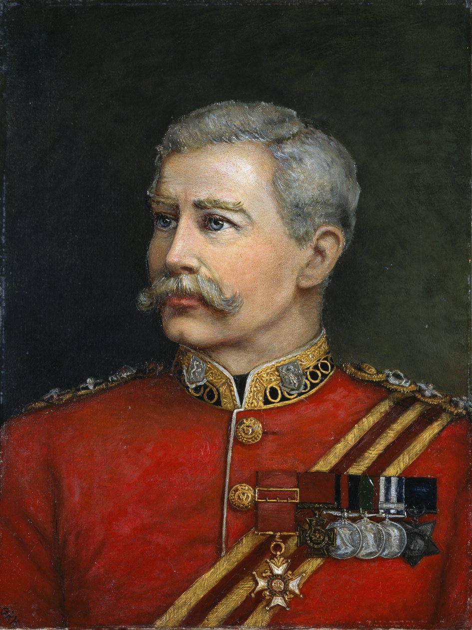 Plukovník Hugh Shaw VC CB, Royal Irish Regiment, 1885 od English School