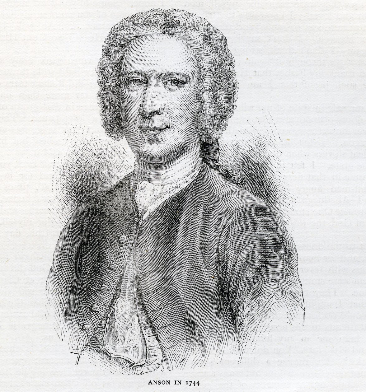 Komodor George Anson, 1. baron Anson (1697-1762), 1744 od English School