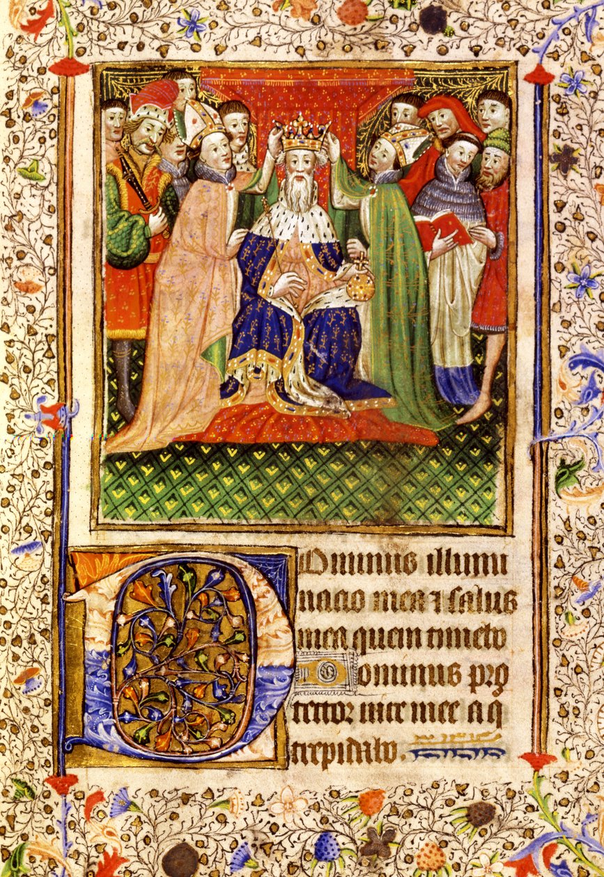 Korunovace krále Edwarda III dne 1. února 1327 od English School