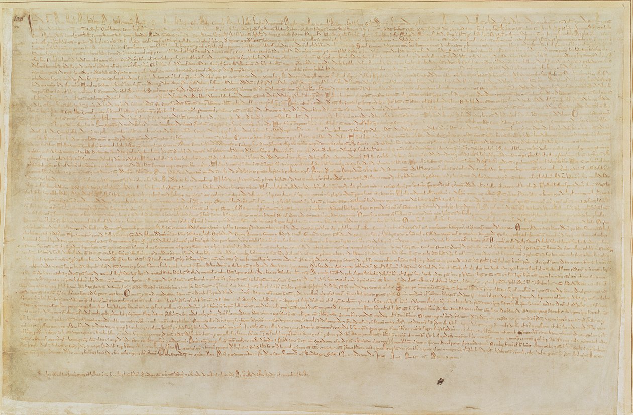 Bavlna Augustus II 106 Magna Carta od English School
