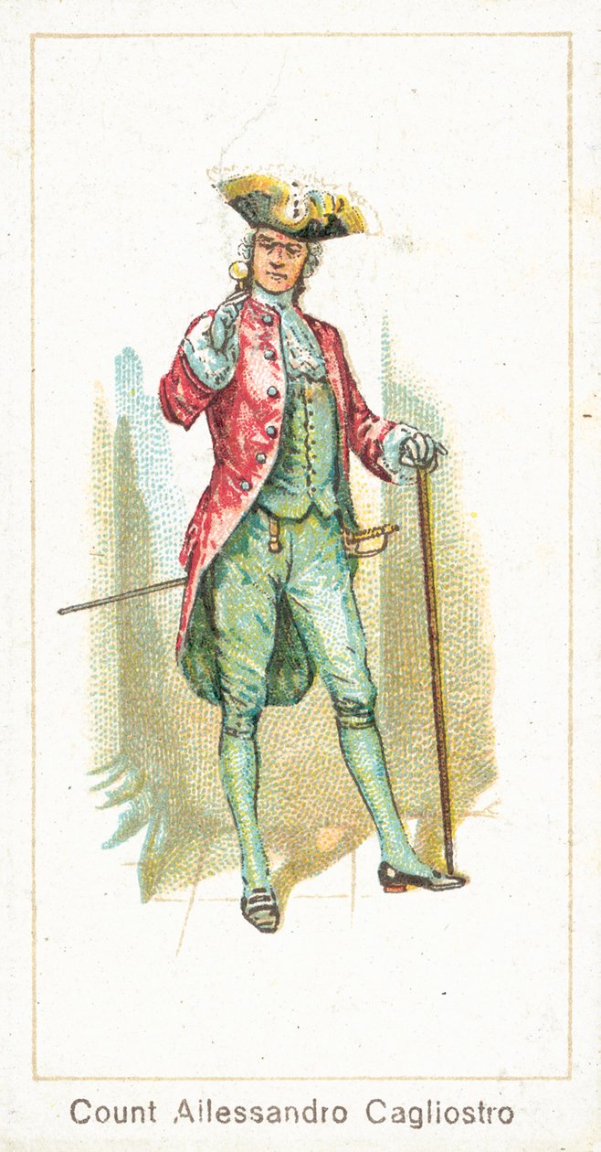 Hrabě Allessandro Cagliostro (chromolit) od English School