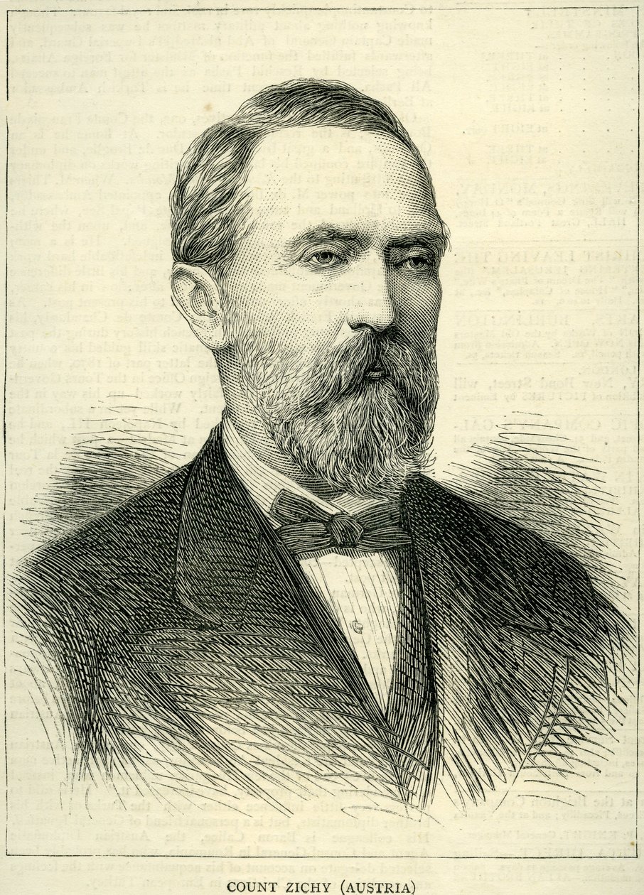Hrabě Zichy z Grafiky 1877 od English School