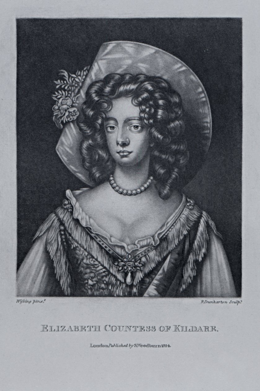 Hraběnka z Kildare, z „Postavy slavné v britské historii“, od Richarda Earloma a Charlese Turnera, 1815 od English School
