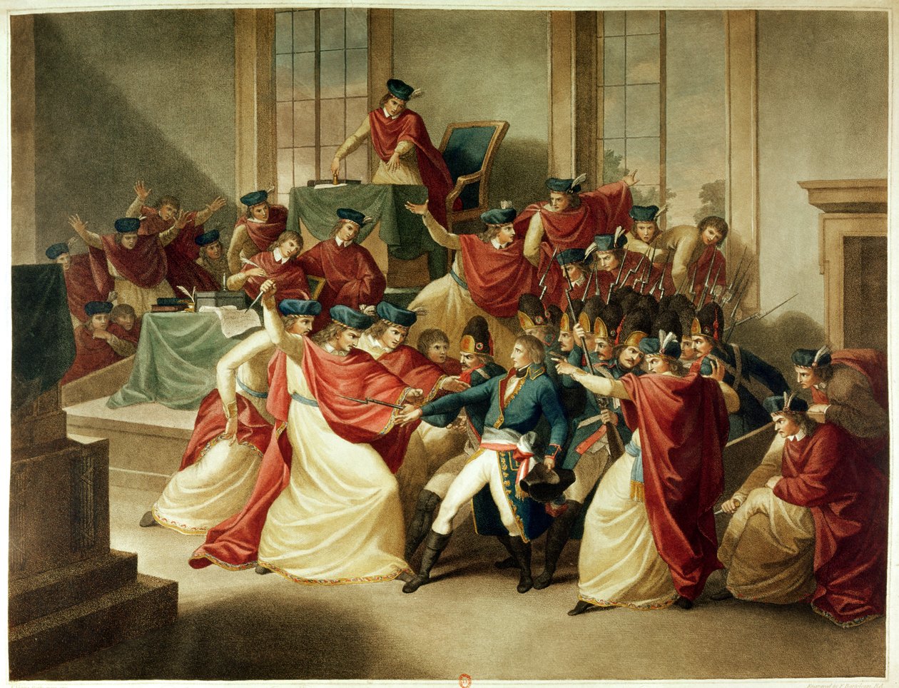Státní převrat 18 Brumaire, 10. listopadu 1799 od English School
