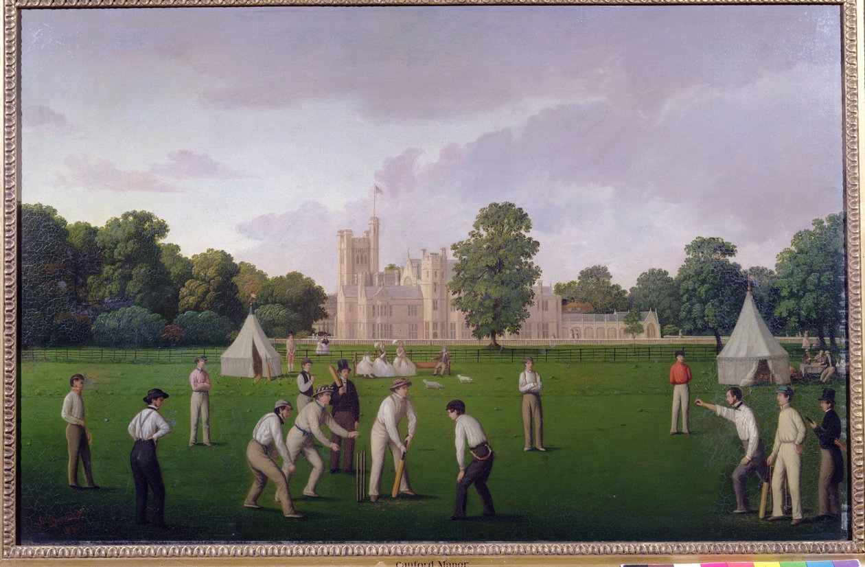 Kriket v Canford Manor, 1855 od English School