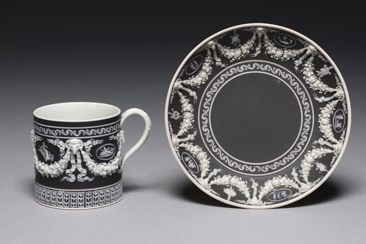 Cup and Saucer, navržený a vyrobený Wedgwood Factory, c.1790 od English School