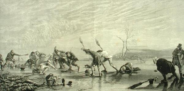 Curling v roce 1880, z 