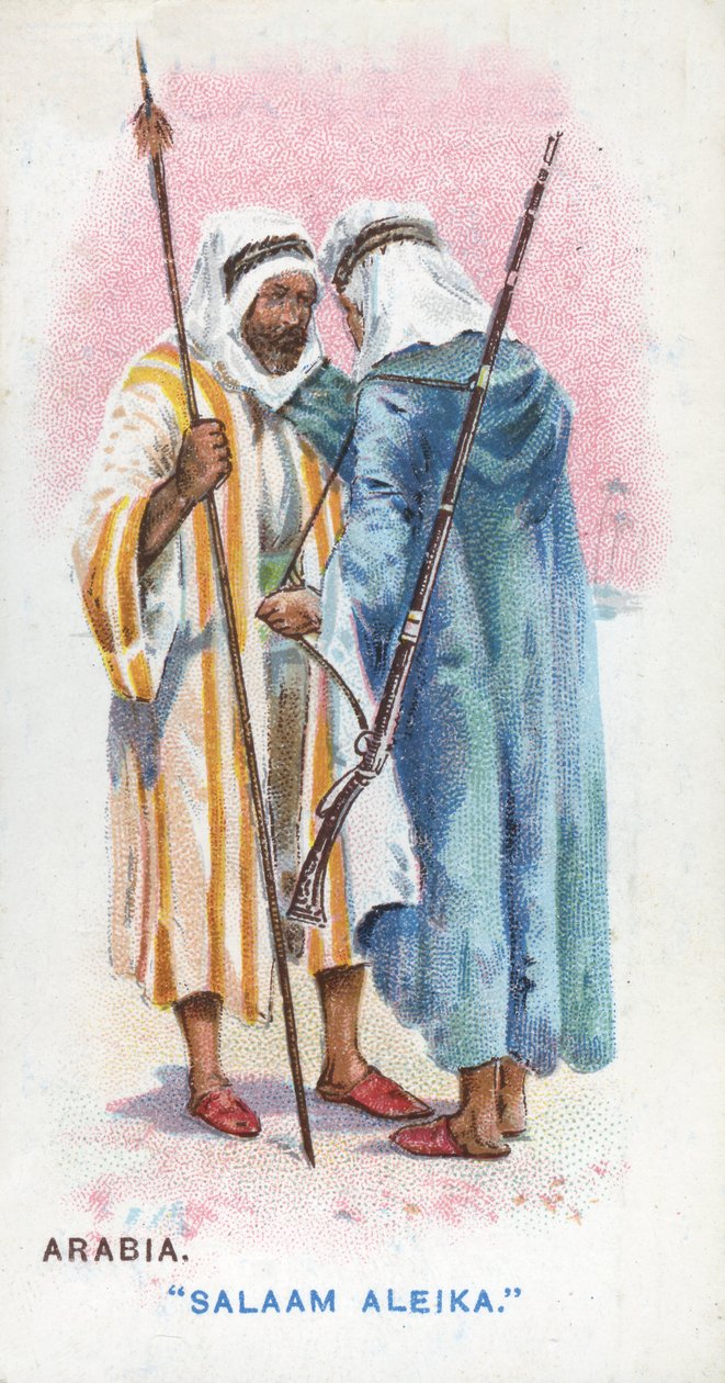 Obvyklý pozdrav v Arábii, 1907 od English School