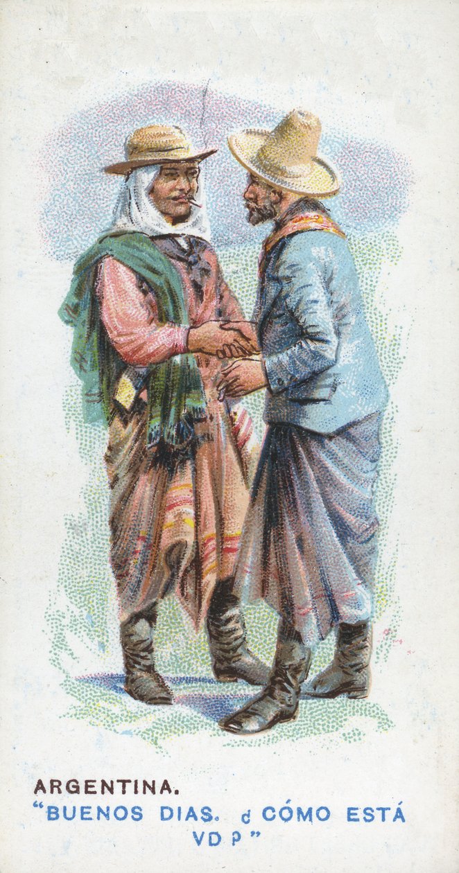 Obvyklý pozdrav v Argentině, 1907 od English School