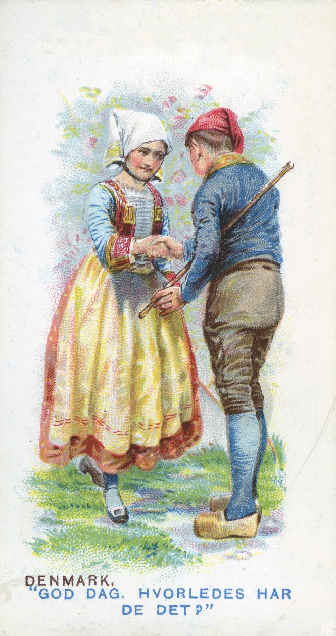 Obvyklý pozdrav v Dánsku, 1907 od English School