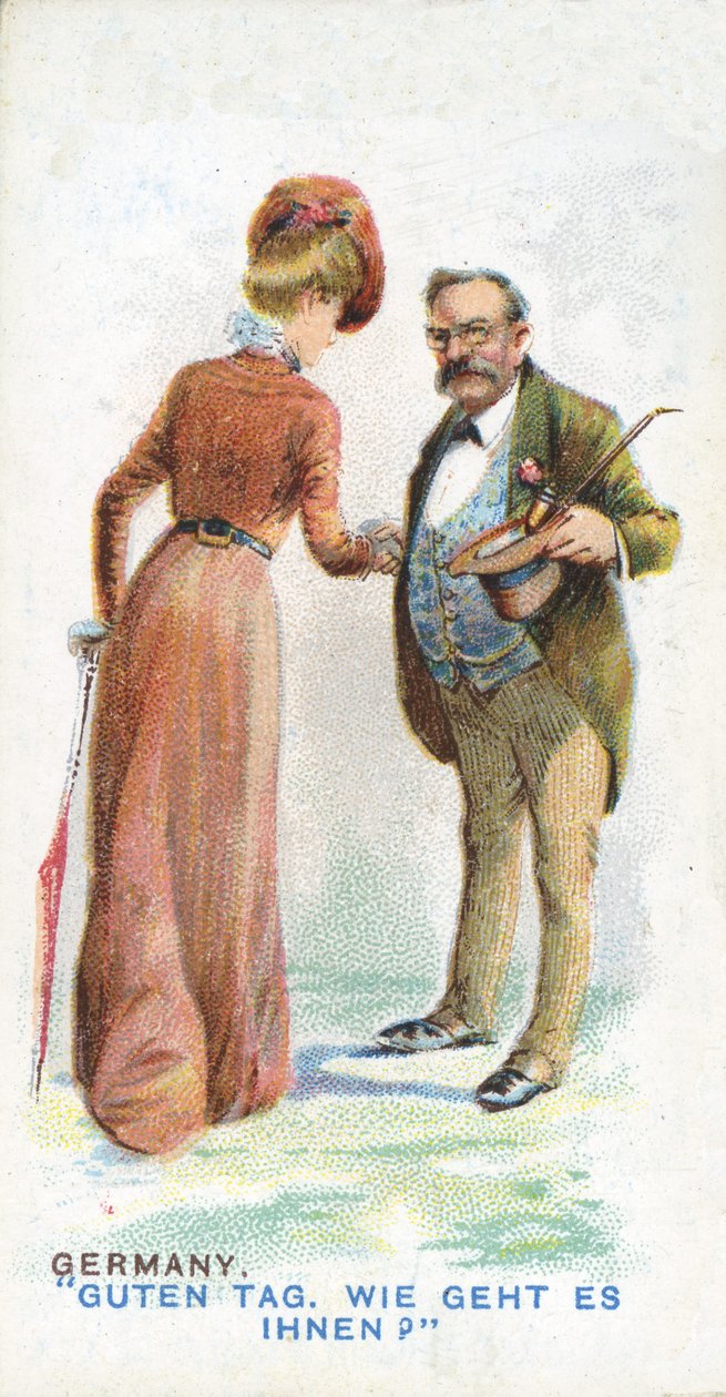 Obvyklý pozdrav v Německu, 1907 od English School
