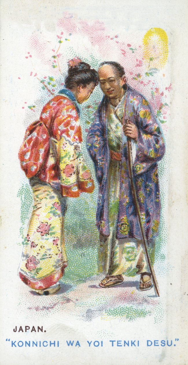 Obvyklý pozdrav v Japonsku, 1907 od English School