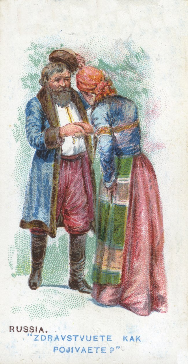 Obvyklý pozdrav v Rusku, 1907 od English School