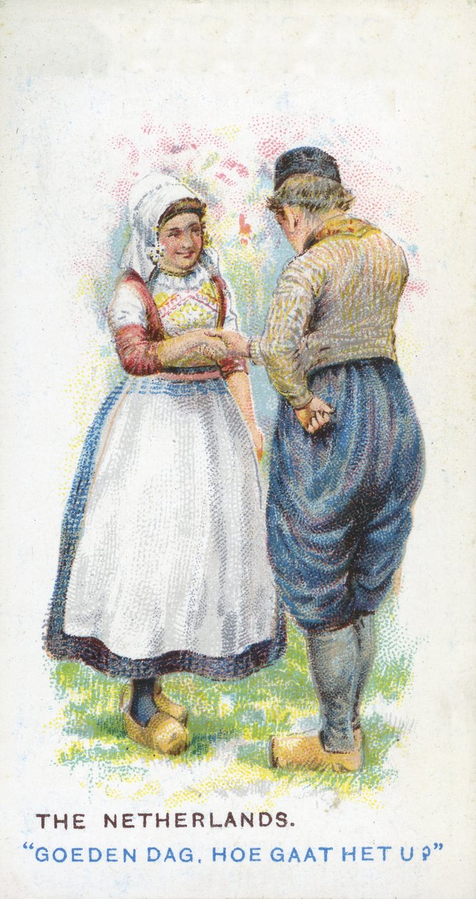 Obvyklý pozdrav v Nizozemsku, 1907 od English School