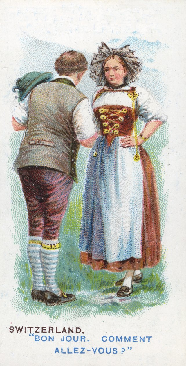 Obvyklý pozdrav ve Švýcarsku, 1907 od English School