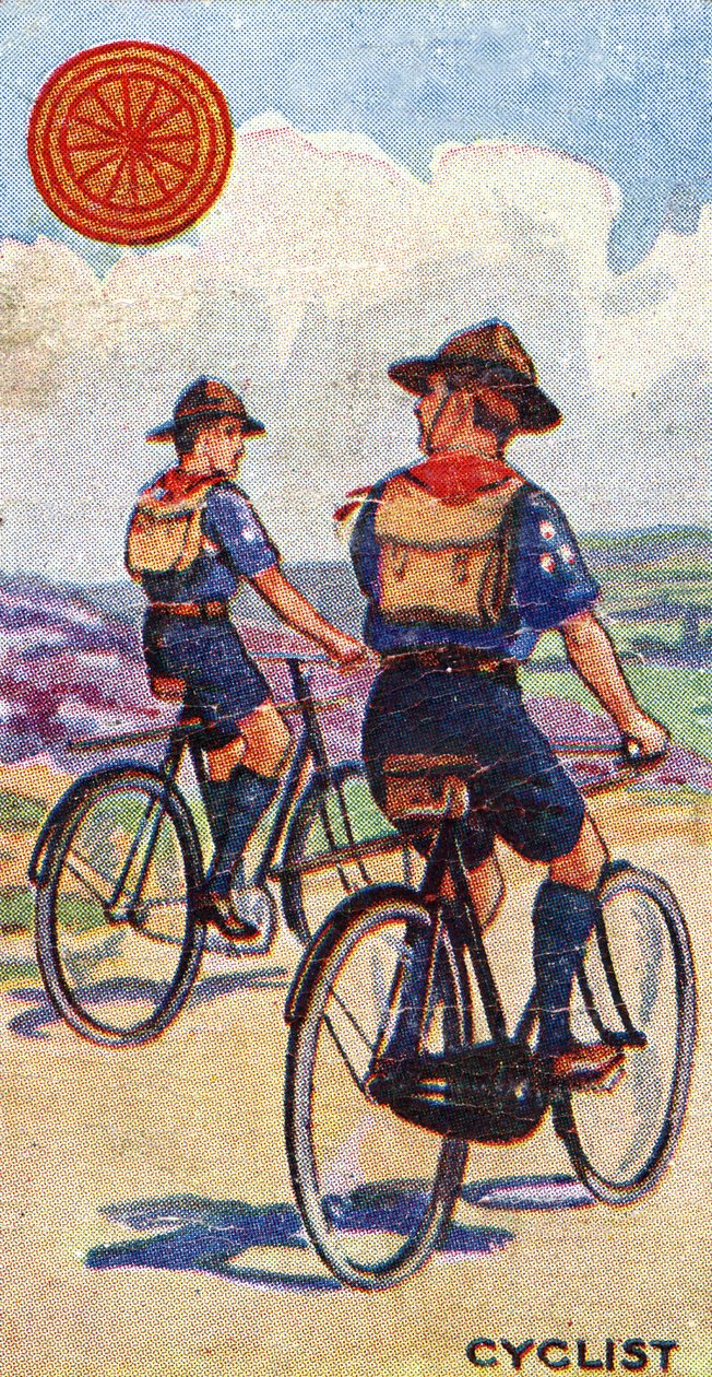 Odznak skautského cyklisty, 1923 od English School