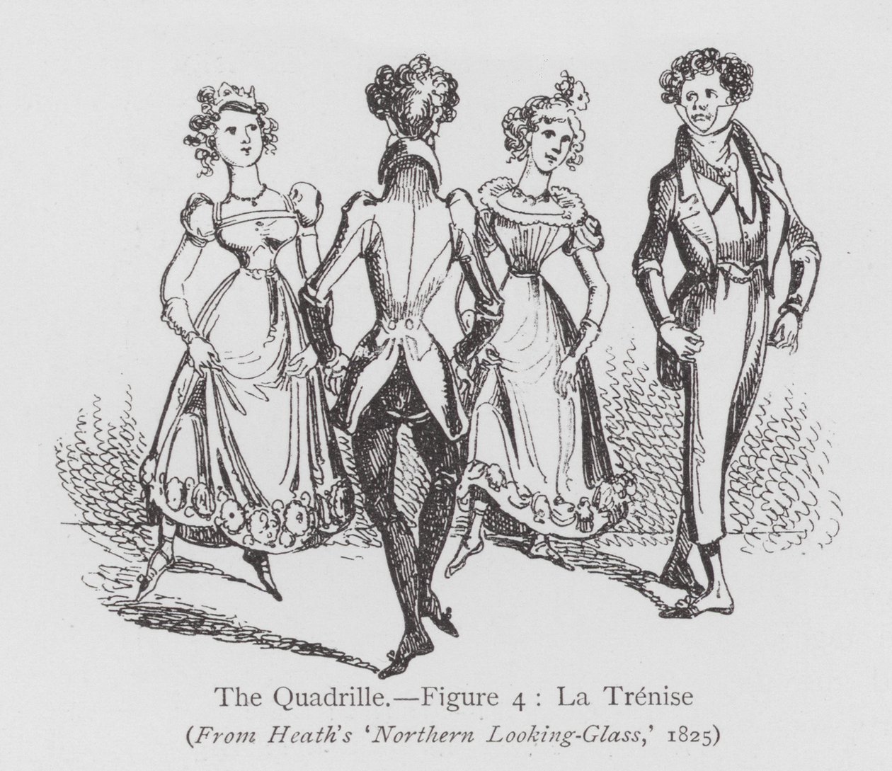 Tanec: The Quadrille, Obrázek 4, La Trenise (litho) od English School
