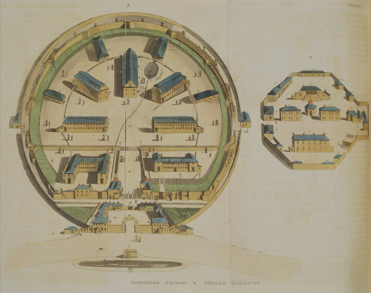 Vězení Dartmoor, 1810 od English School