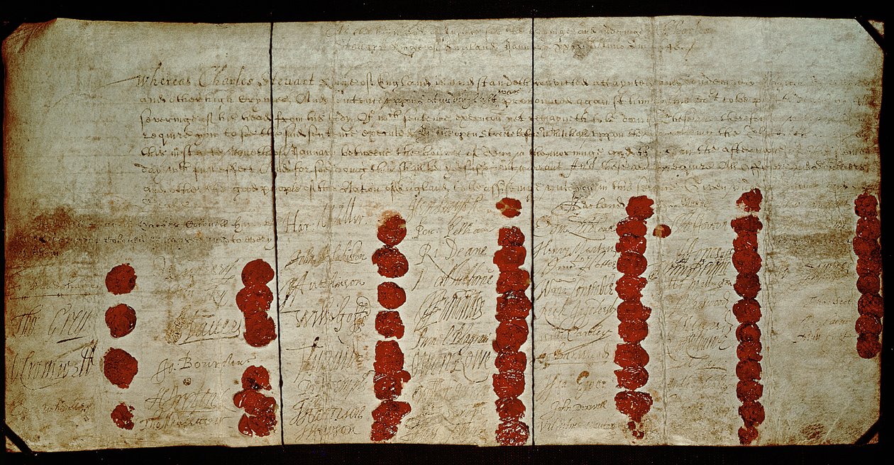 Rozsudek smrti Karla I. (1600-49) 29. ledna 1648 (ve skutečnosti 1649) od English School