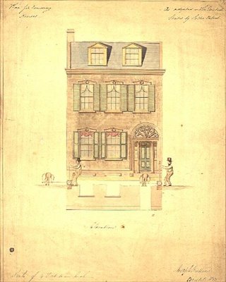 Design for the Little Theatre, Haymarket, cca 1800 (akvarel na papíře) od English School