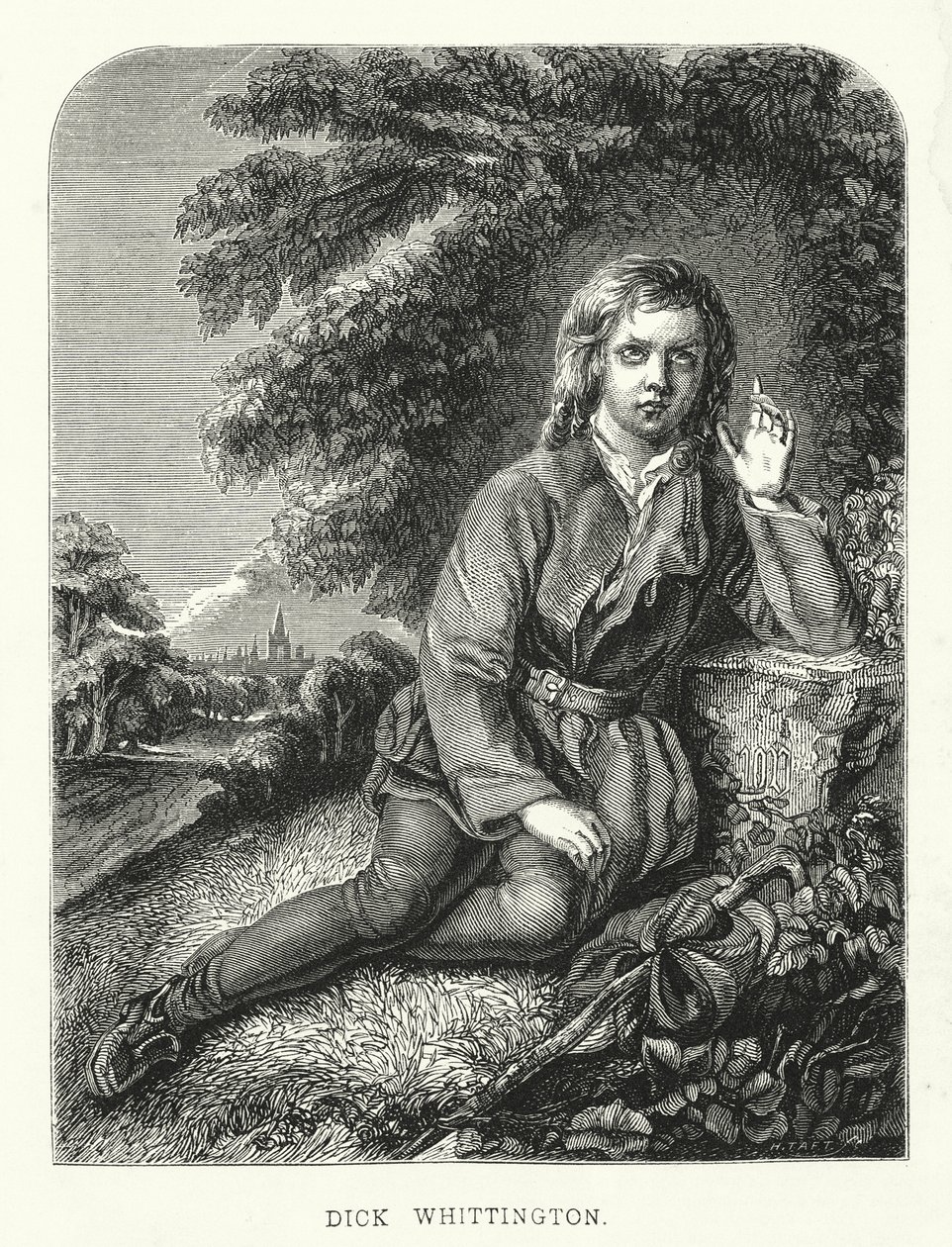 Dick Whittington (rytina) od English School