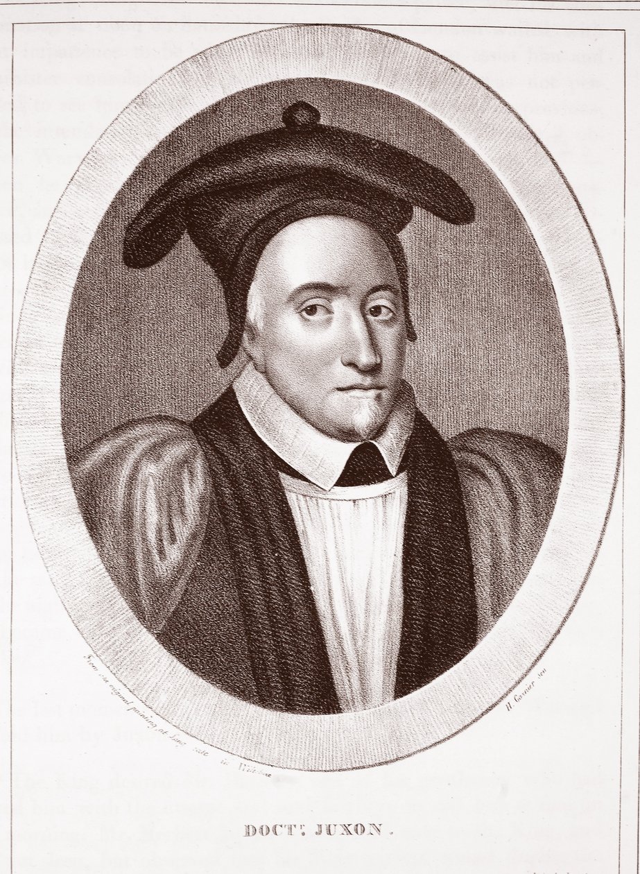 Doktor Juxon, připsáno H. Gaunierovi, vyryl de Langlume od English School