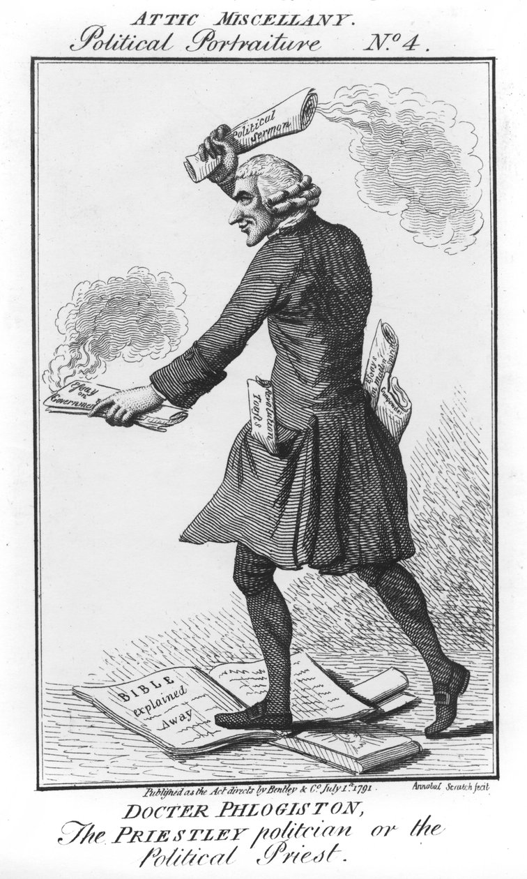 Doctor Phlogiston, The Priestley Politician nebo Political Priest od English School
