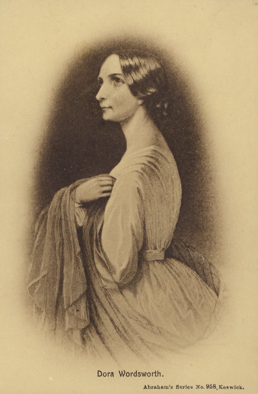 Dora Wordsworthová (1804-1847), dcera anglického básníka Williama Wordswortha (litografie) od English School