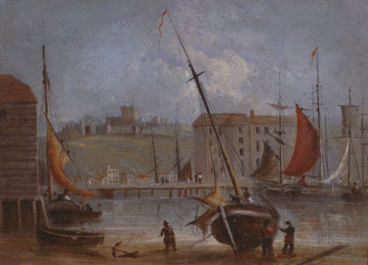 Hrad a přístav Dover, cca 1830 od English School