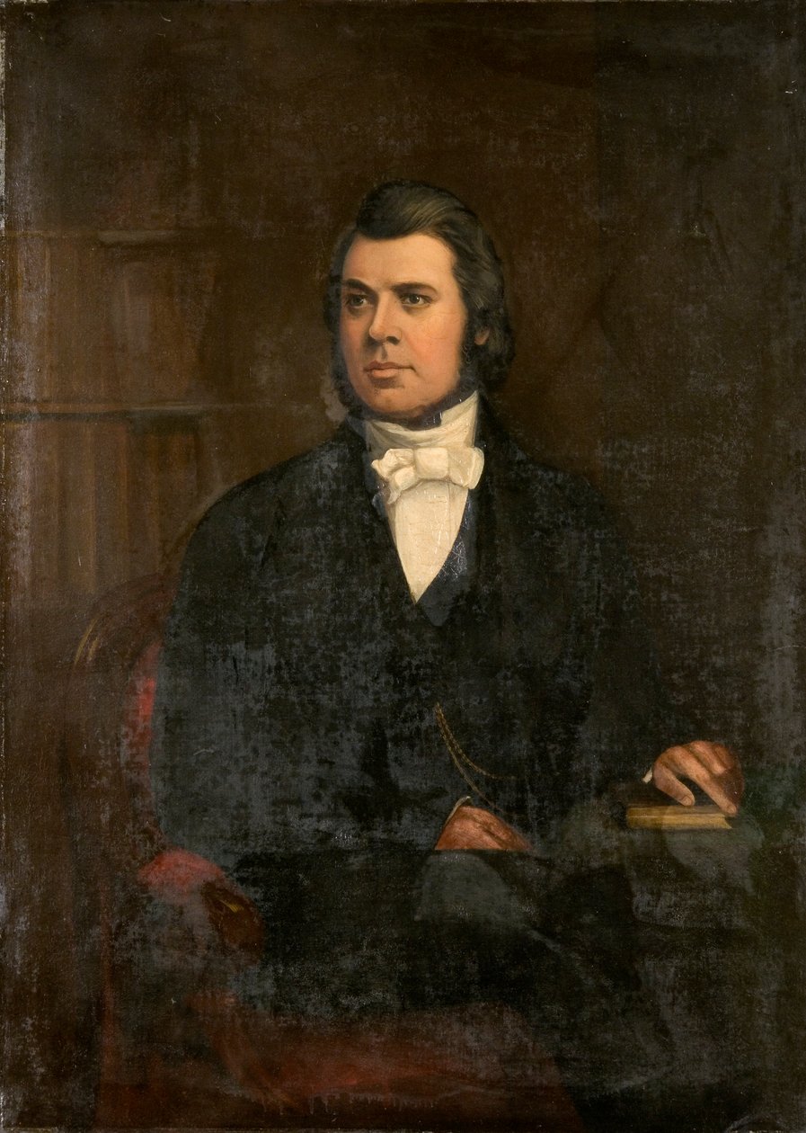 Dr. John Emlyn Jones (olej na plátně) od English School